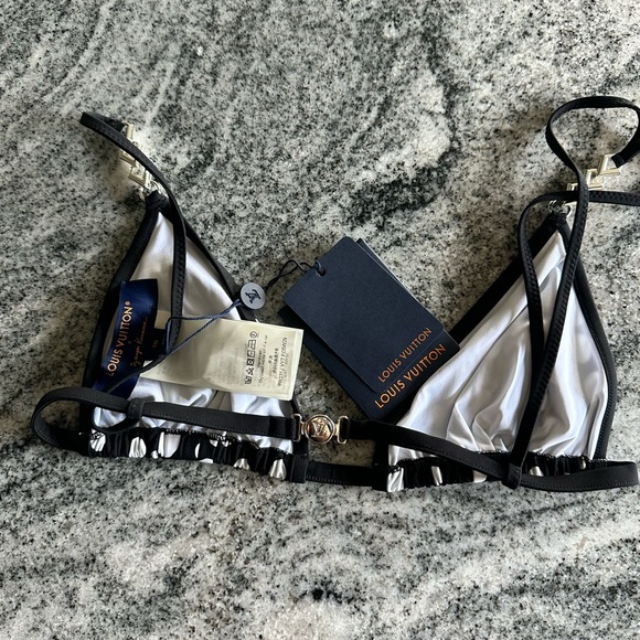 Louis Vuitton Black and White Polka Dot Bikini - Picture 7 of 10